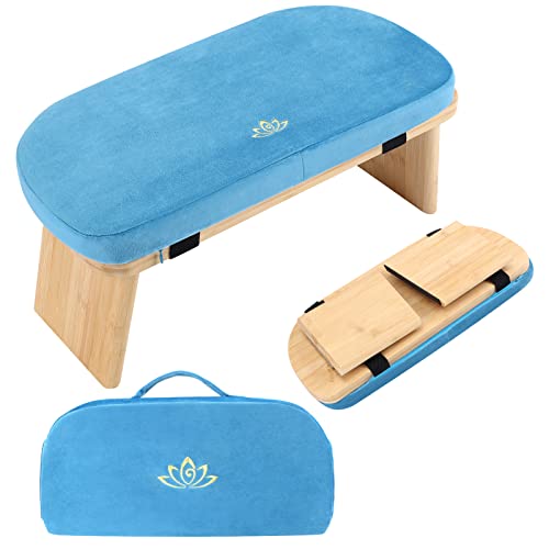 Meditation Bench - Portable Meditation Stool with Cushion