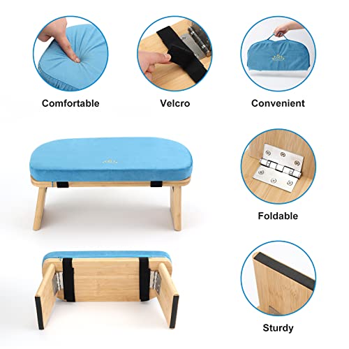Meditation Bench - Portable Meditation Stool with Cushion