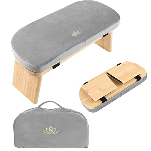 Meditation Bench - Portable Meditation Stool with Cushion
