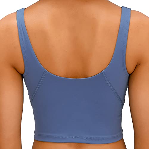 Yoga and Sports Bra - Padded Yoga Top - Cropped Tank Yoga Running Workout Tank Tops