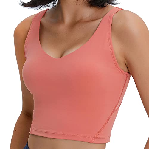 Yoga and Sports Bra - Padded Yoga Top - Cropped Tank Yoga Running Workout Tank Tops