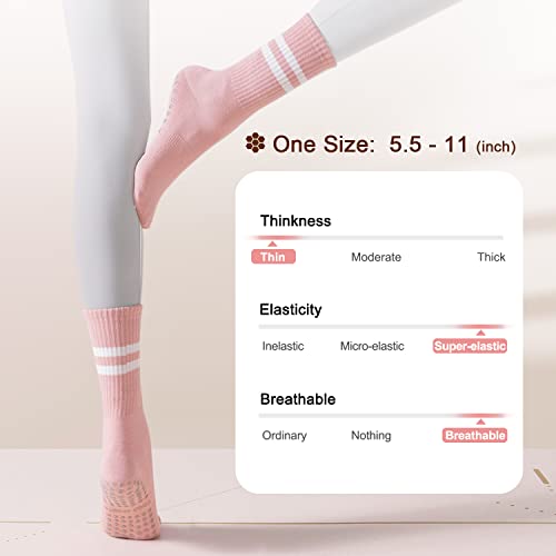 Pilates Socks - Yoga Socks with Grips