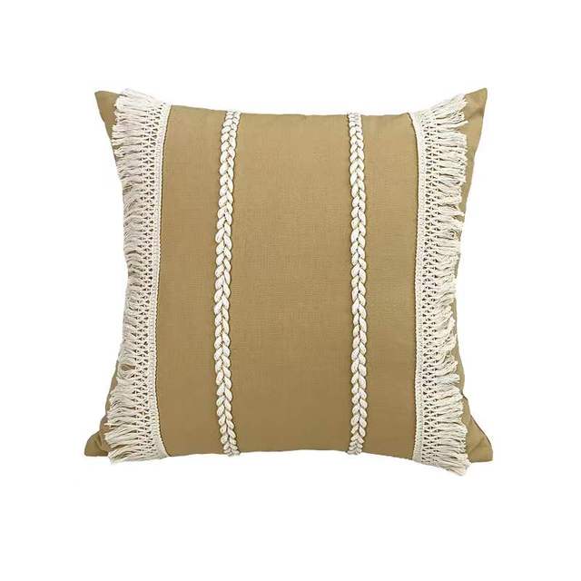 Zen Decor Ideas Boho Style Linen Cotton Pillow Cover