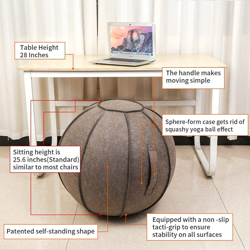 Yoga Ball Chair with Cover and Pump