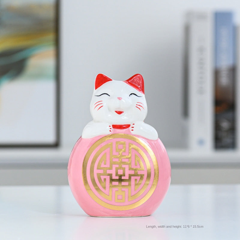 Kids gifts - cute Japanese ceramic lucky cat piggy bank