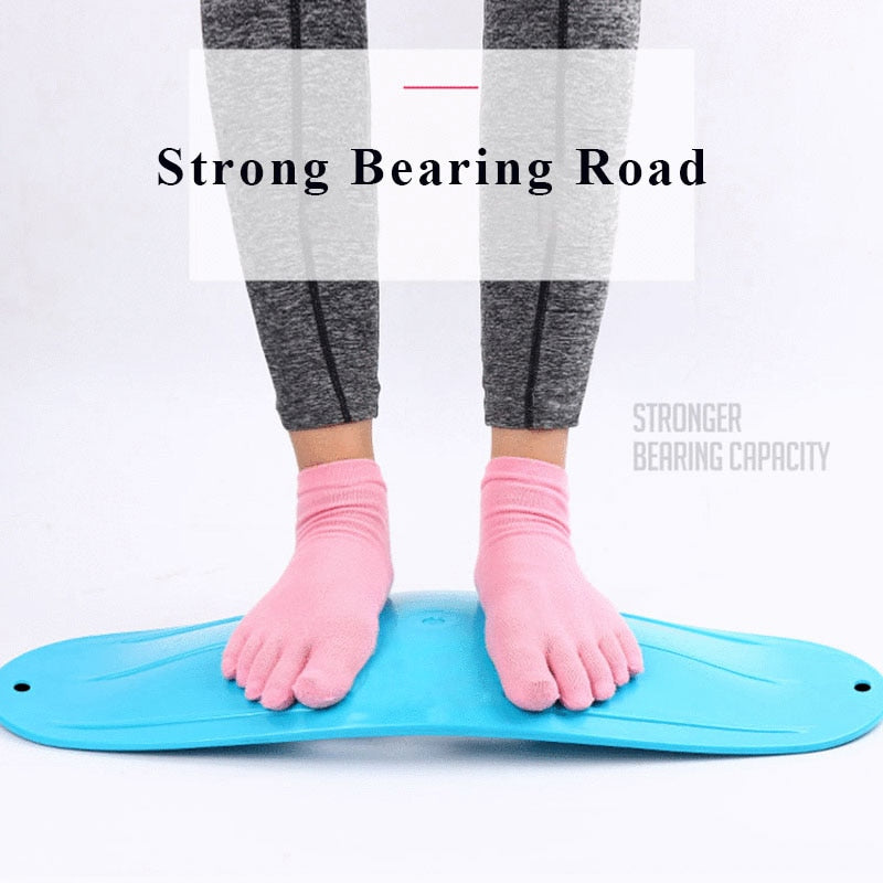 Waist Twisting Balance Board Yoga and Pilates Equipment Aerobic Exercise -  Yoga Balance Board Sport At Home