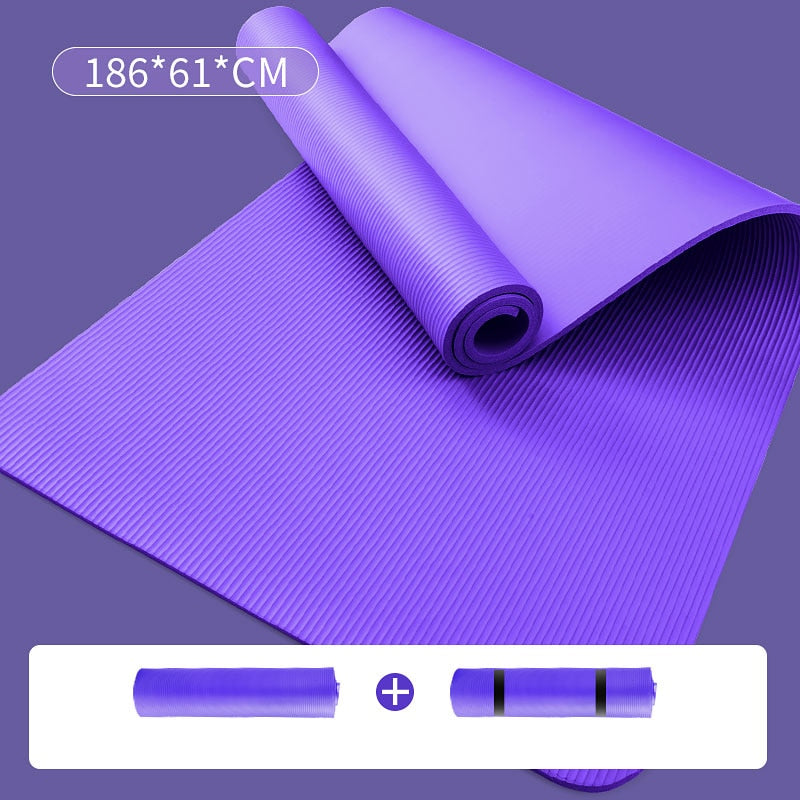 Large and Thick Yoga Mat - Non-Slip Yoga and Pilates Mat - Mat for pilates wall unit