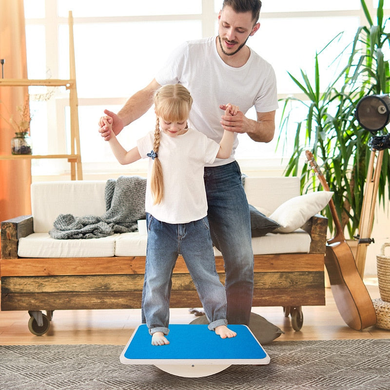 Yoga for Kids - Sensory Wooden Board Balancing Toys Montessori Body Training Boards Parents Kid Interactive Games