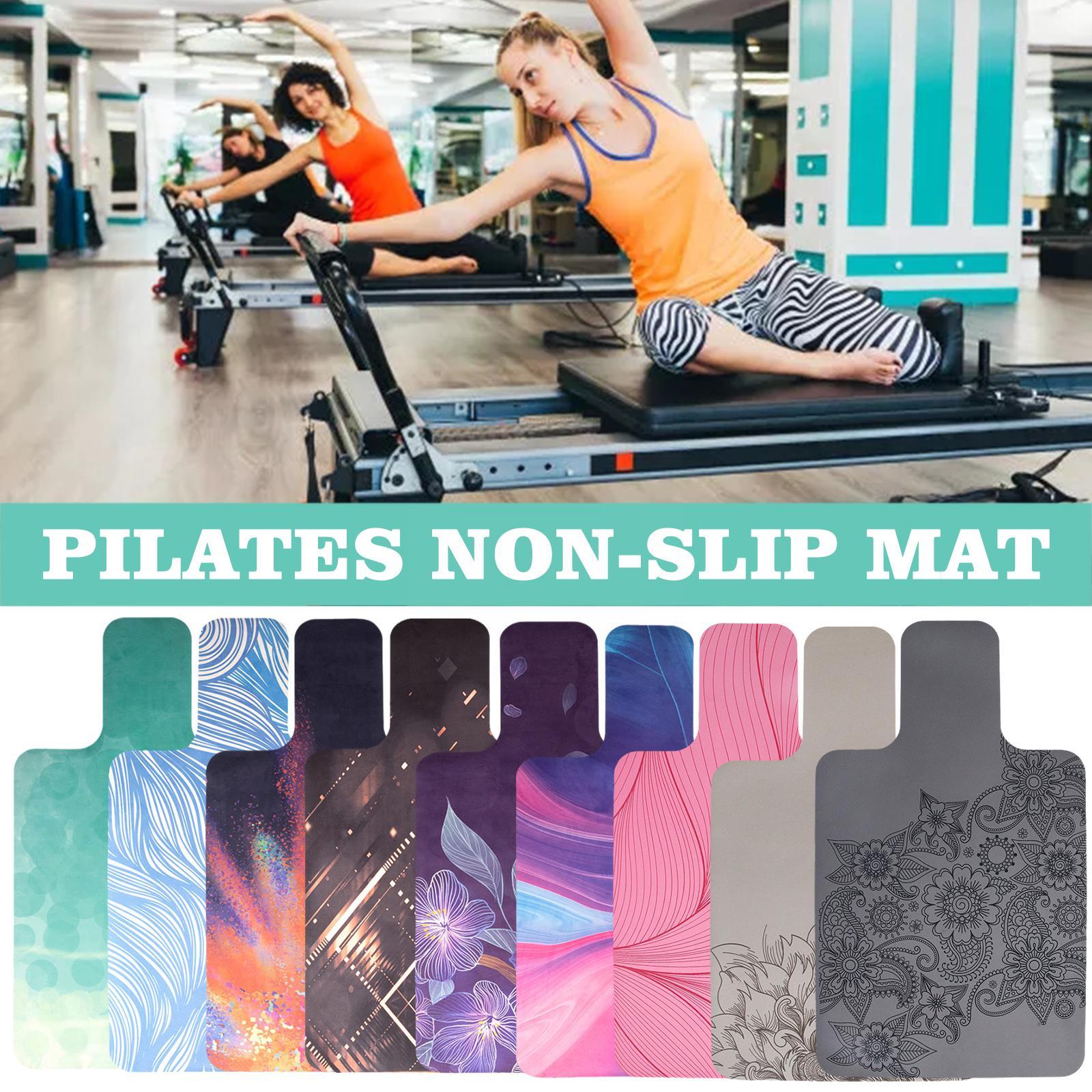 Pilates Reformer Mat - Pilates Suede Rubber Yoga Mat Non Mat Core Training Positioning Slip Bed Reconstituted