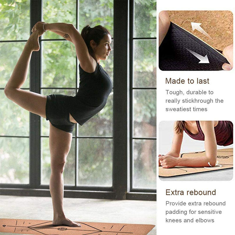 Natural Cork TPE Yoga and Pilates Mat