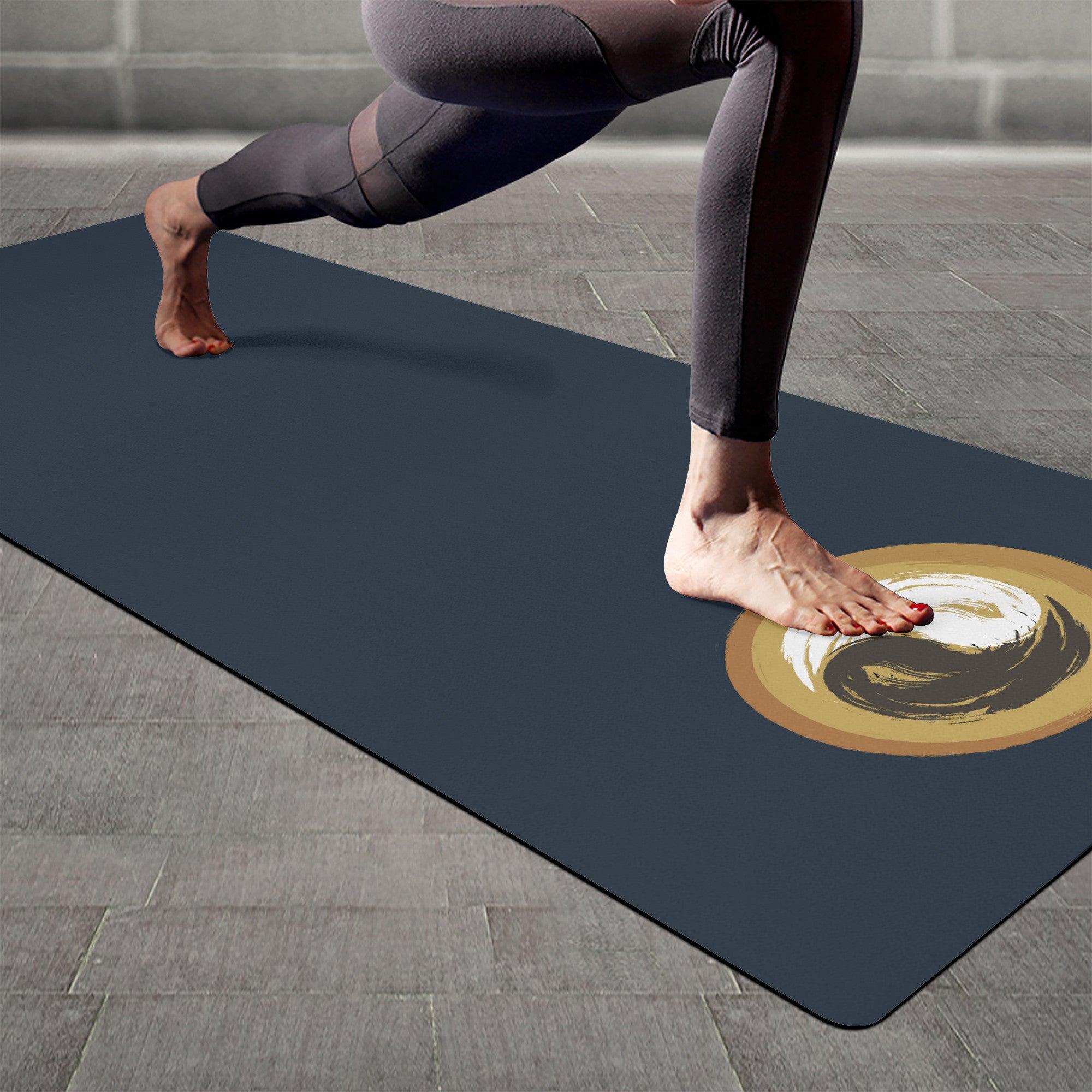 Rubber Yoga Mat - 3 mm fibers comfortable touch - Personal Hour Style