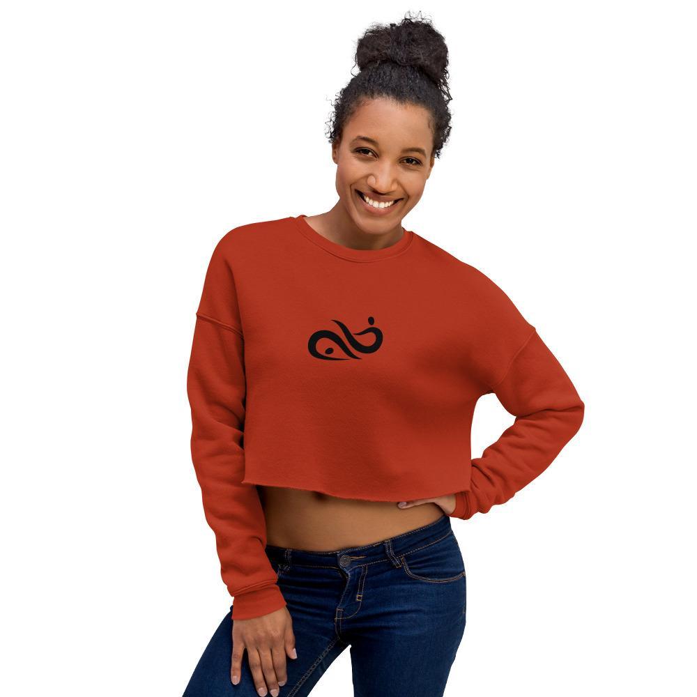 Yoga Print - Crop Sweatshirt