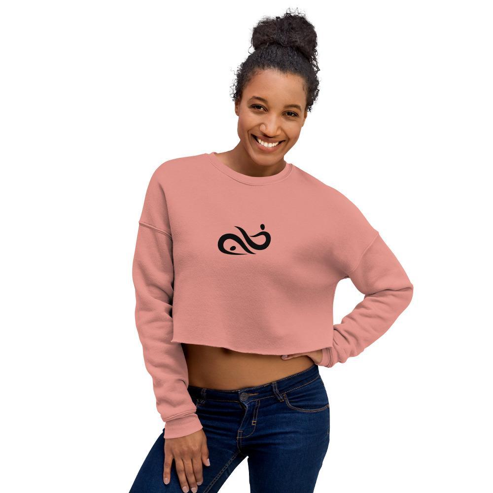 Yoga Print - Crop Sweatshirt