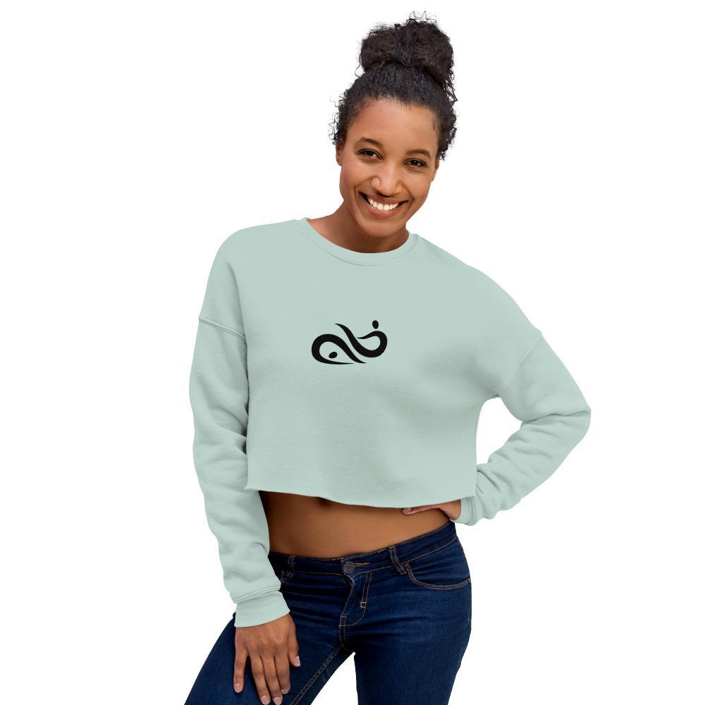 Yoga Print - Crop Sweatshirt