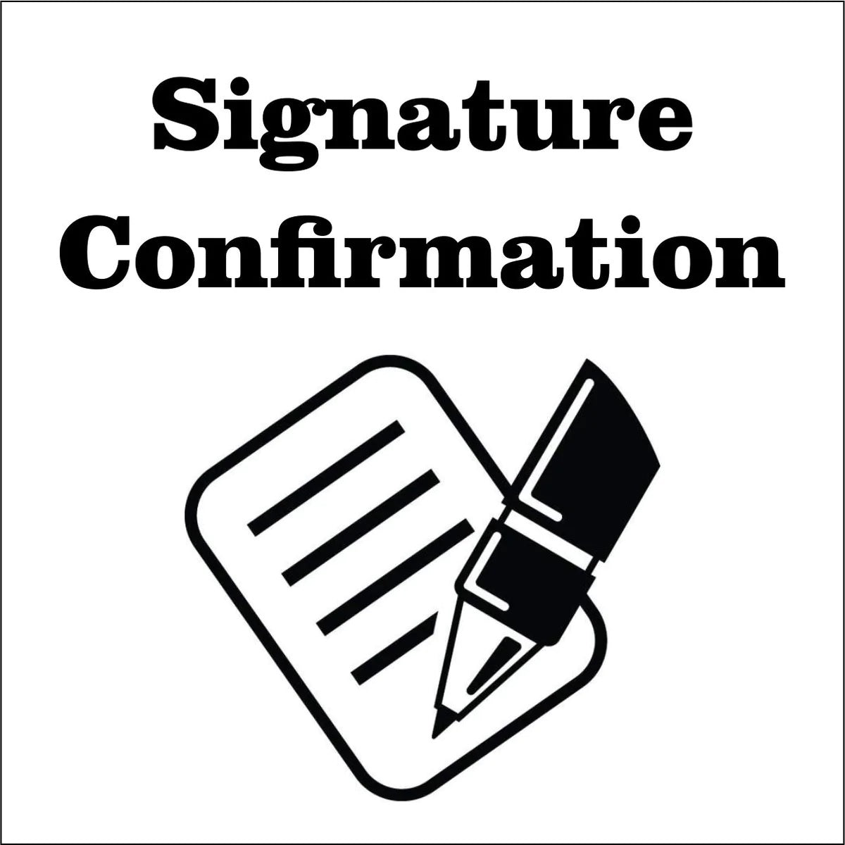  Signature Confirmation 