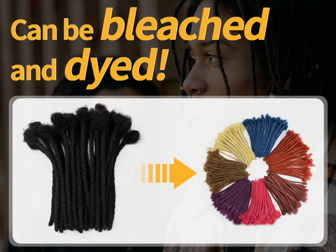 These extensions can be dyed and colored for you want
