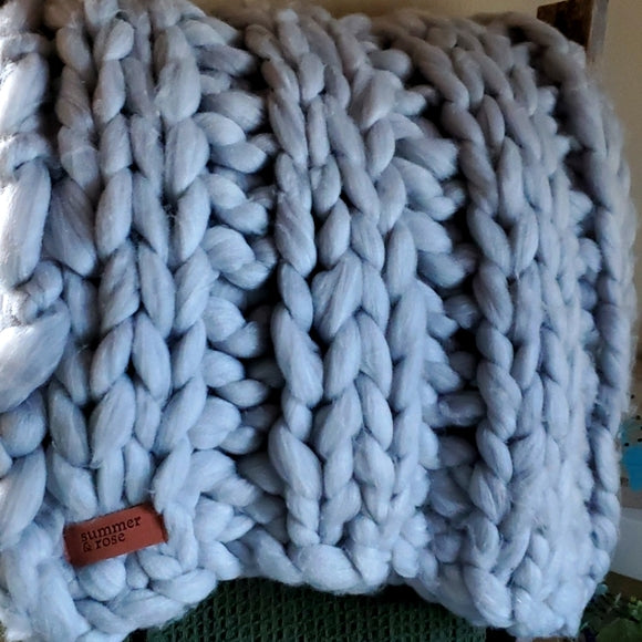 Mia Knitted Chunky Throw Blanket