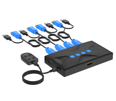 4 port kvm switch 4 port kvm selector