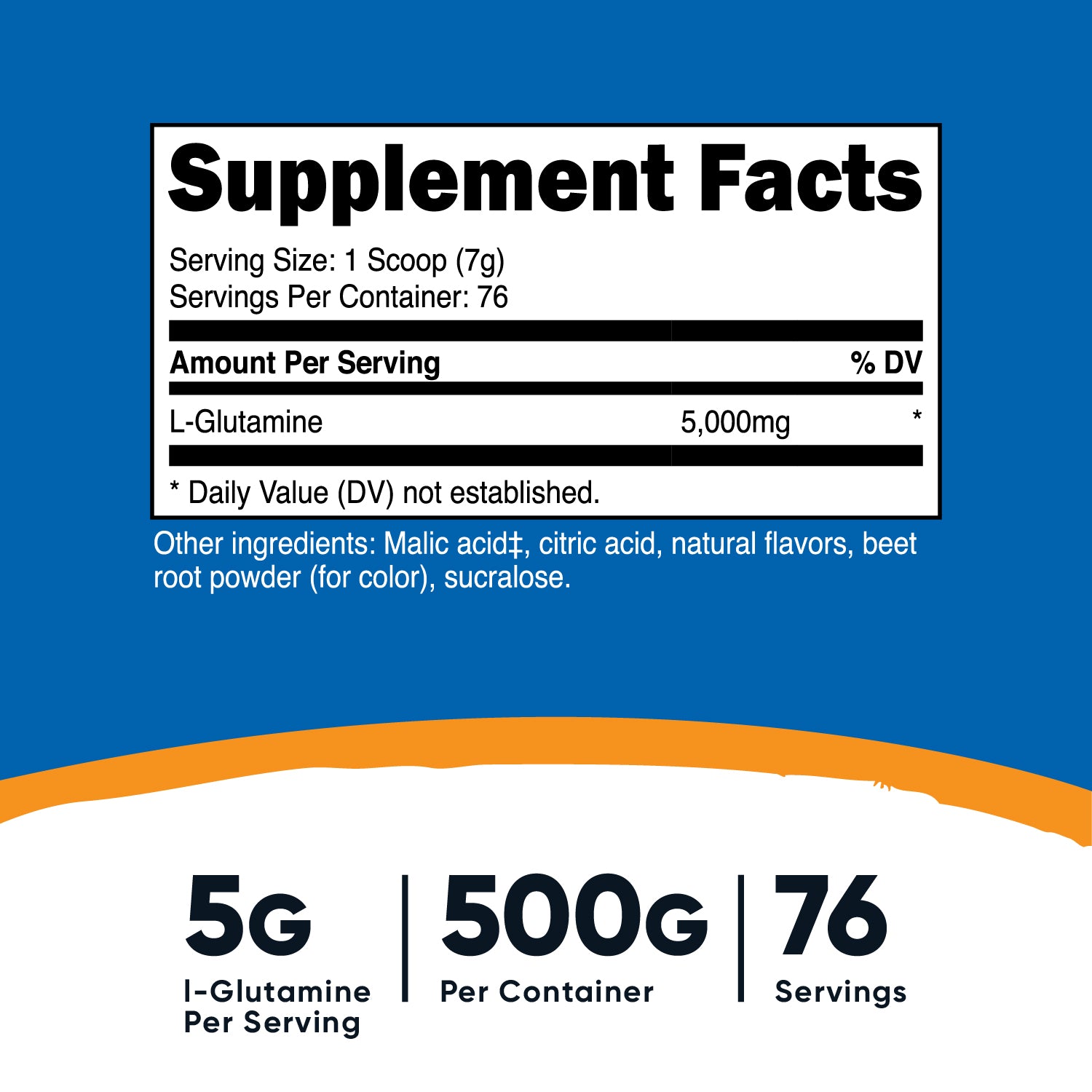 Nutricost L-Glutamine Powder