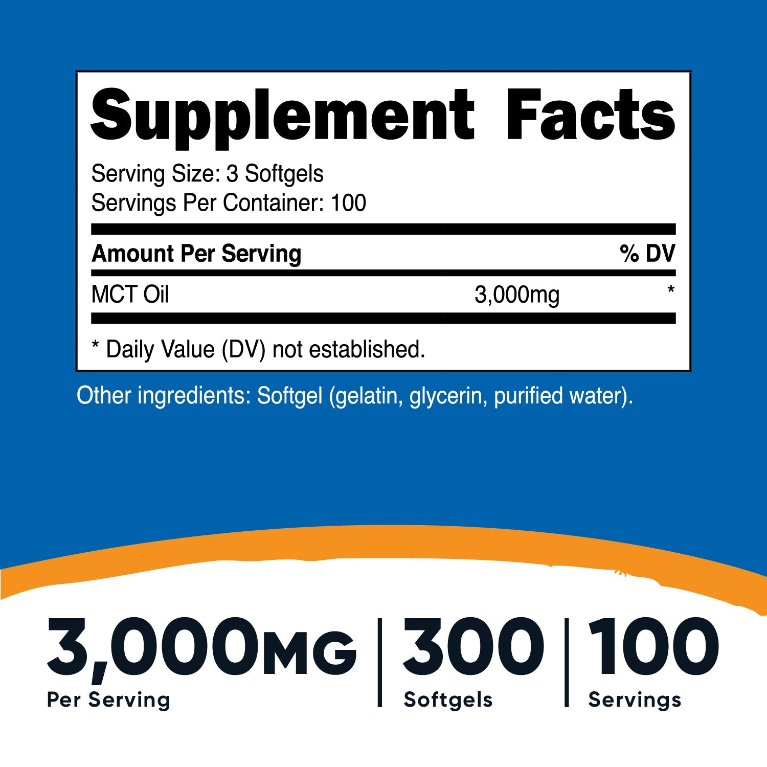 Nutricost MCT Oil Softgels