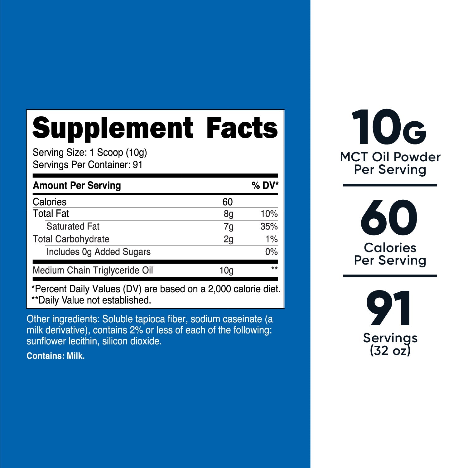 Nutricost MCT Oil Powder