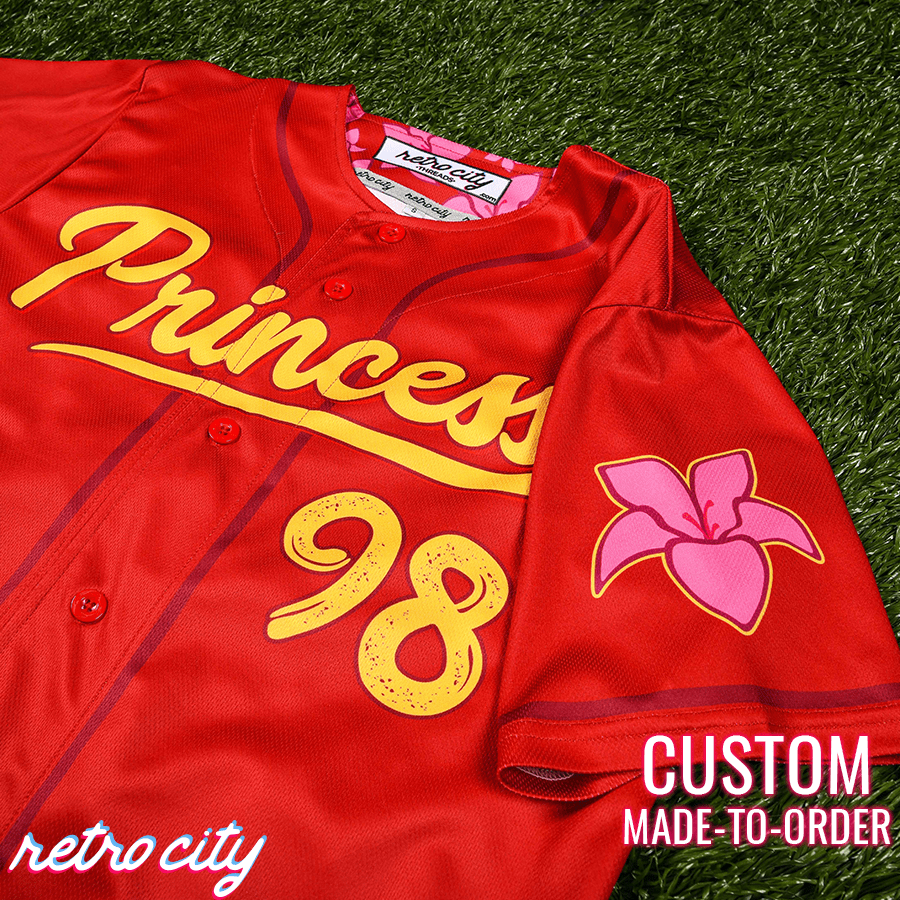 Princess Hua Full-Button Baseball Jersey