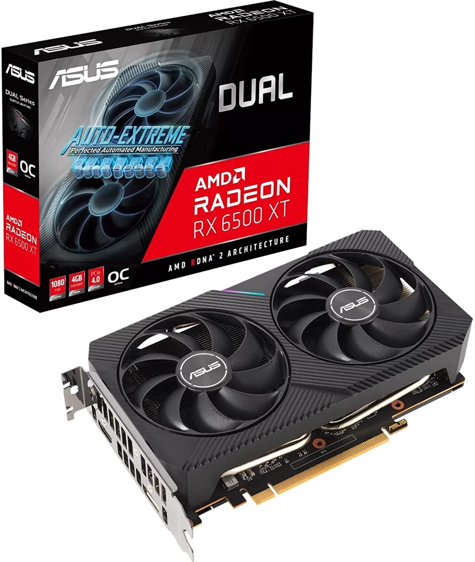 Asus Radeon RX 6500 XT 4 GB DUAL OC Video Card