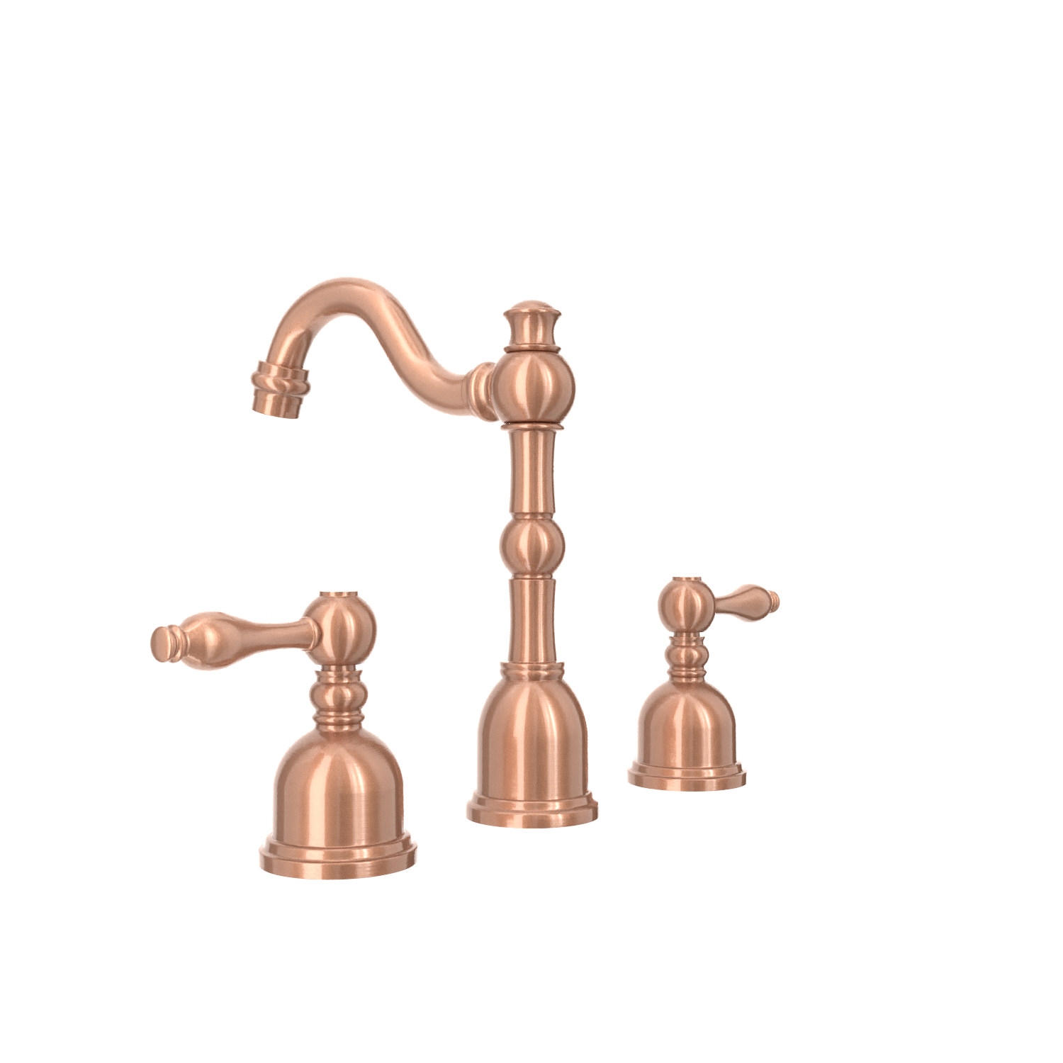 Two-Handle Copper Widespread Bathroom Sink Faucet - AK41518C