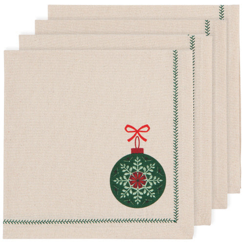 Holiday Cocktail Napkins set of 4