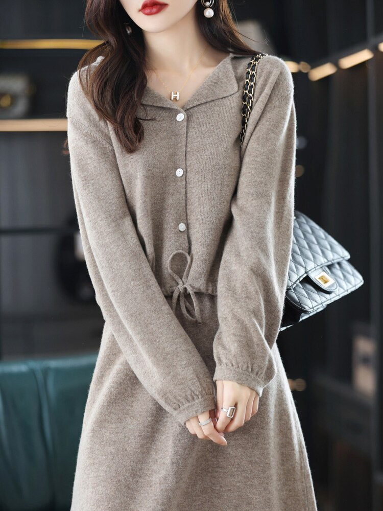 Two-pieces suit Cardigan