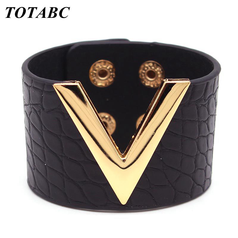 Europe Crack Leather Bracelet For Women