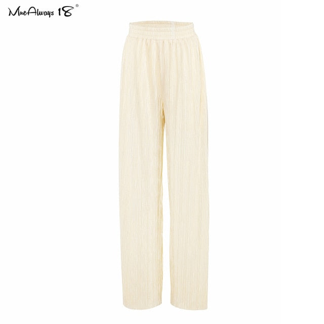 Pleated Wide Leg Pants