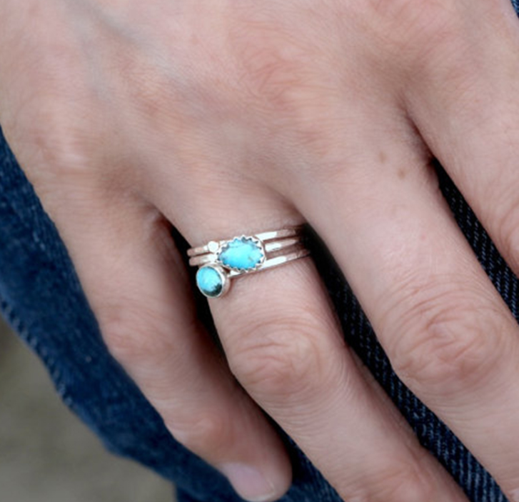 European and American female band ring