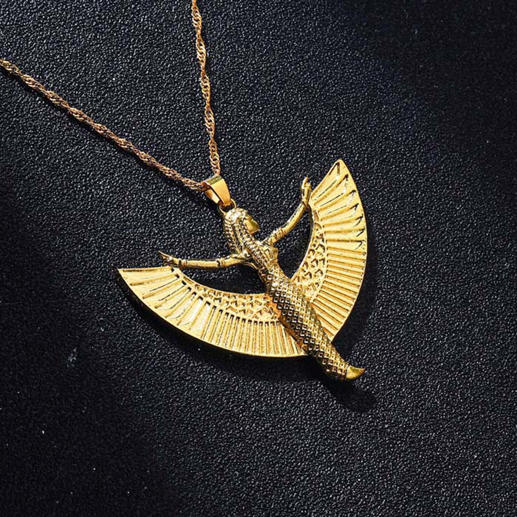 Handify 2023 Trend Isis Goddess Necklace for Women Egyptian Occult Deity Necklace Pendant Jewelry For Lover