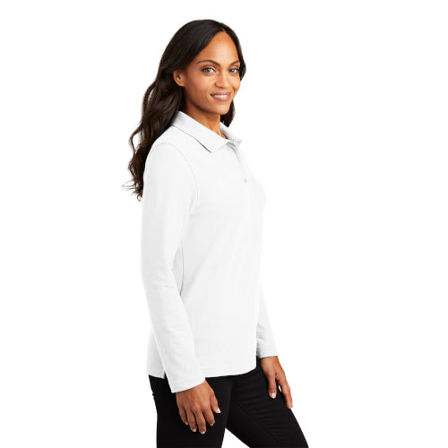 Port Authority Ladies  Silk Touch Long Sleeve Polo.  L500LS