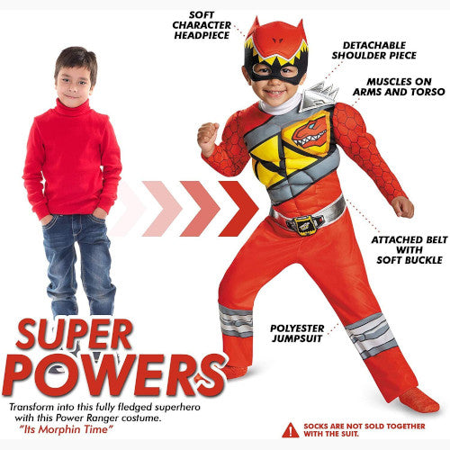 Red Power Rangers Costume for Toddlers