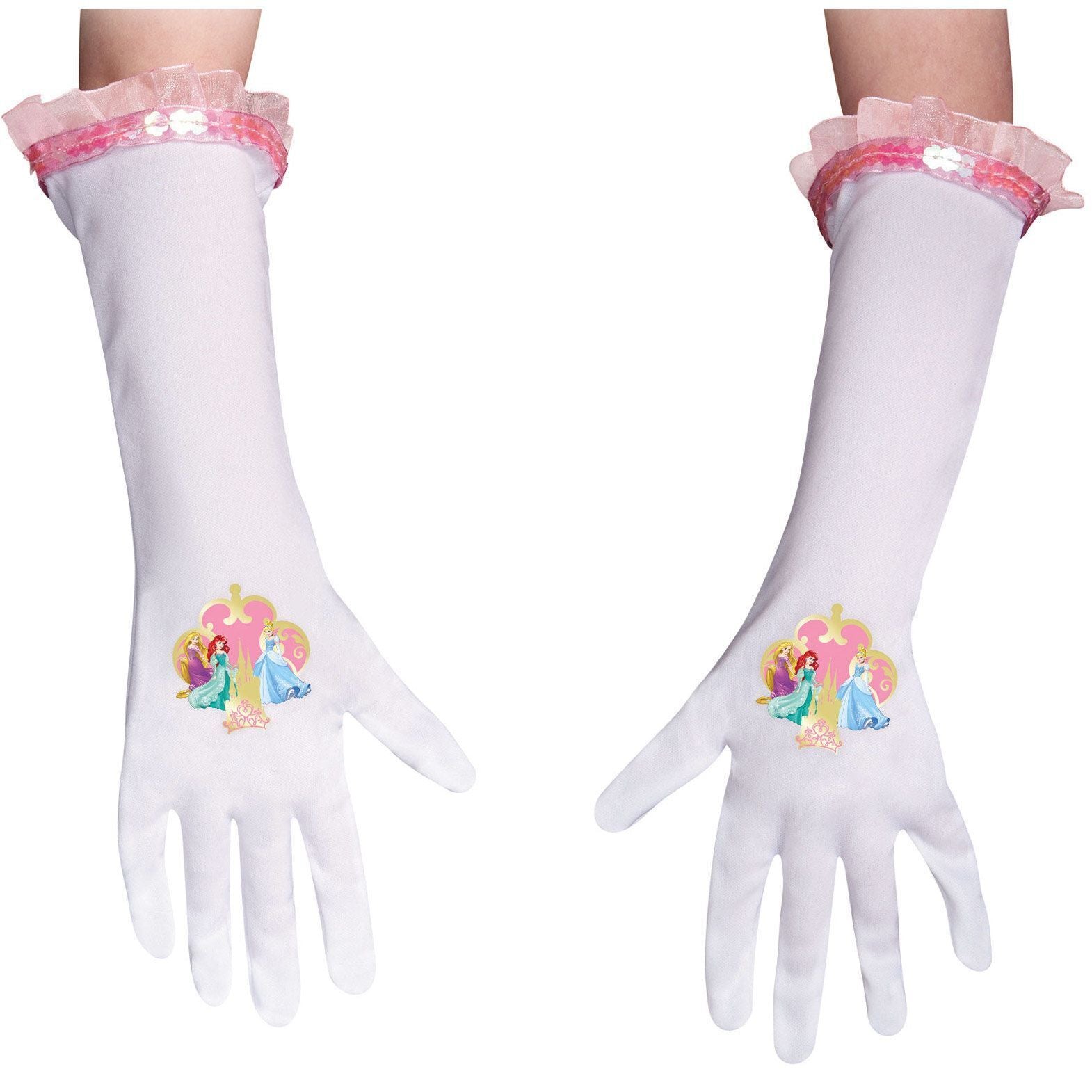 Disney Princess Gloves Girls Halloween Costume Accessory