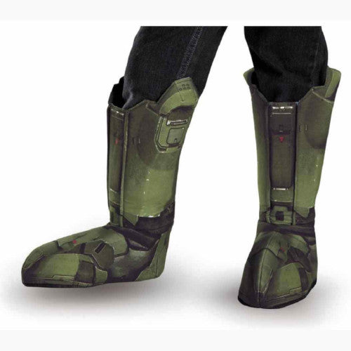 Master Chief Boot Covers Halo Fancy Dress Up Halloween Child Costume Accessory