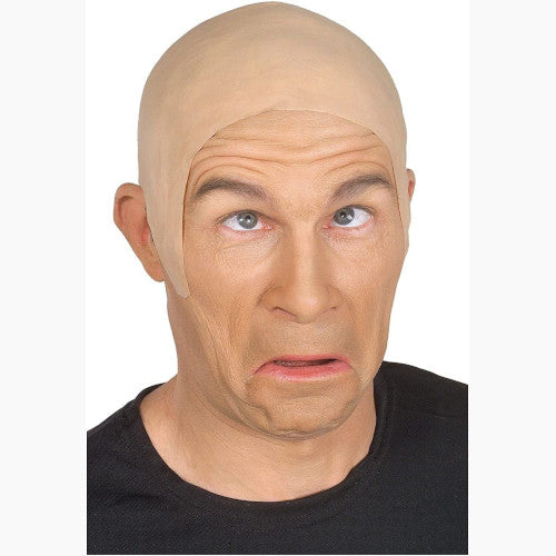 Latex Bald Cap Flesh Skin Adult Rubber Bald Head Wig Cap Skinhead Prank Costume