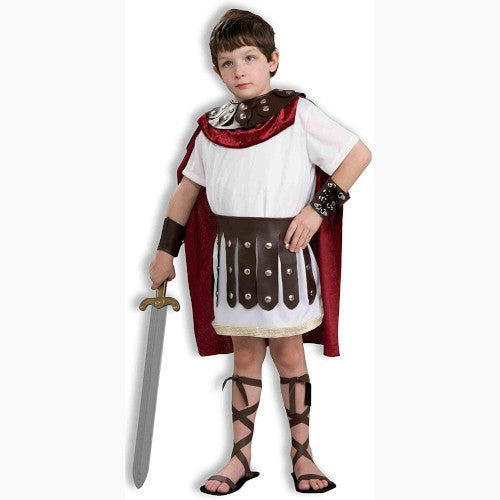 Gladiator Child Boys Costume Collar With Cape Fancy Dress