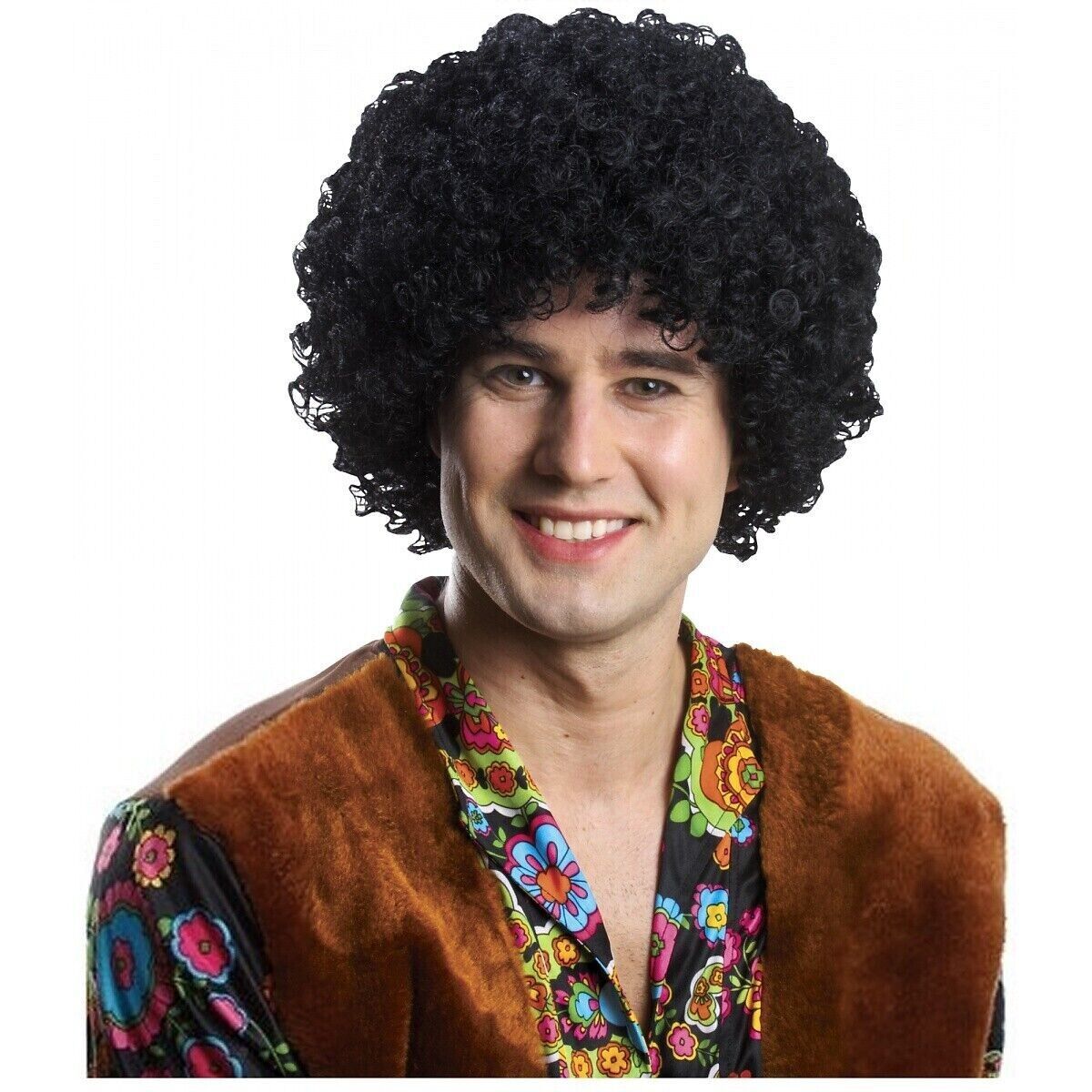 Afro Wig Halloween Costume Accessories, Black, One Size