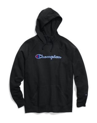 Champion Women Powerblend Fleece Pullover Hoodie Applique-Felt w/chainstitch