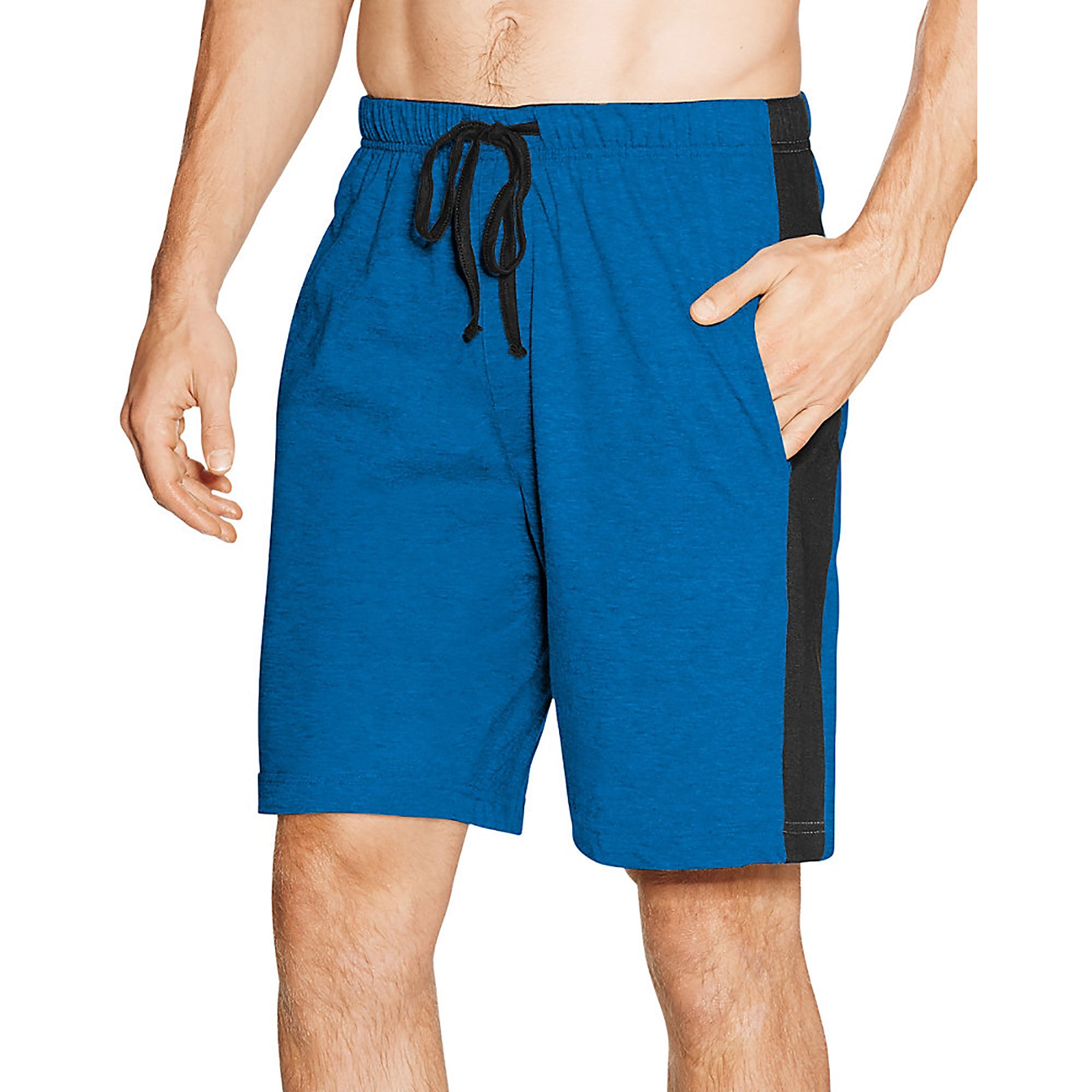 Hanes Mens Logo Waistband Striped Shorts 2-Pack-01005/2