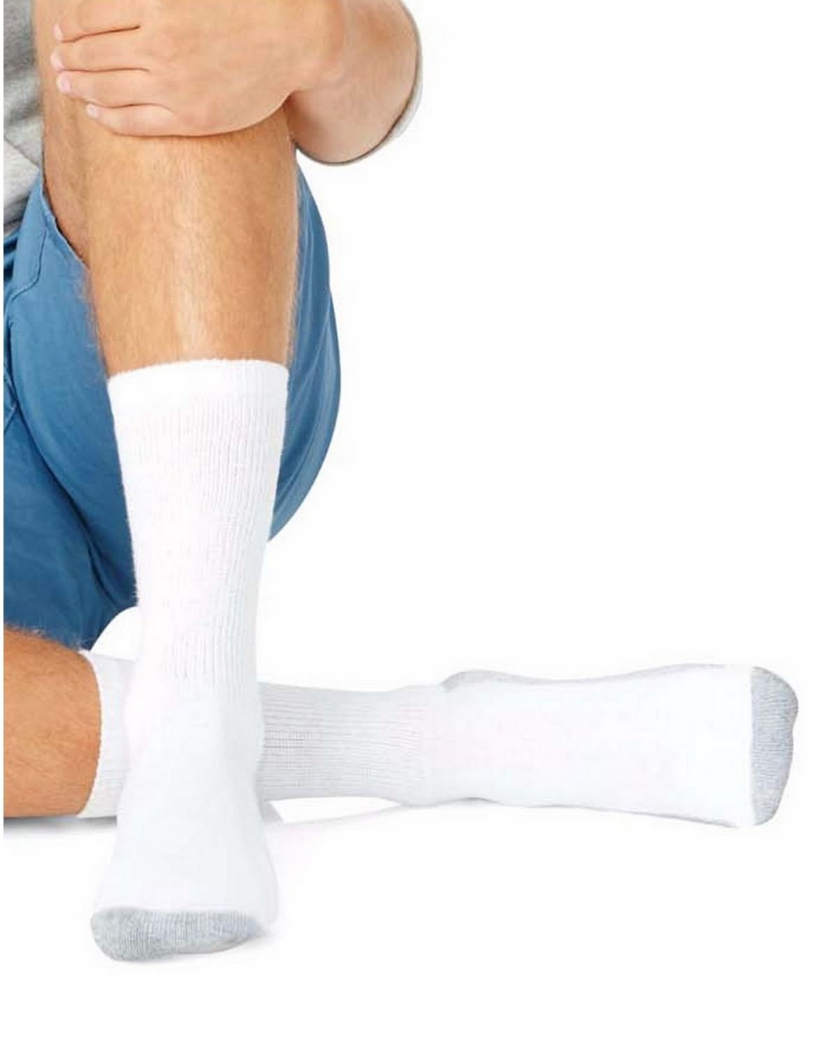 Hanes Mens Cushion Crew Socks 13-Pack-184V13