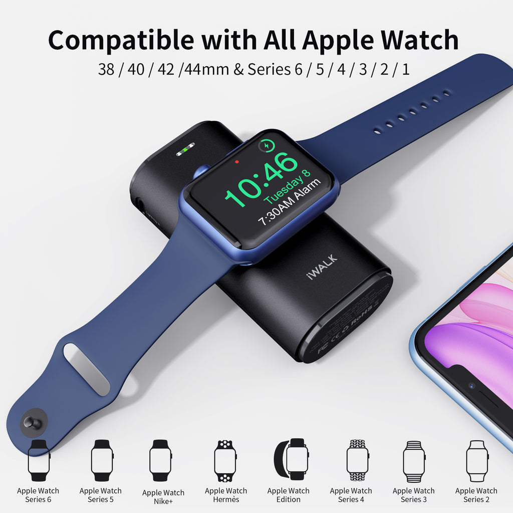 iWALK portable charger for iphone and apple watch