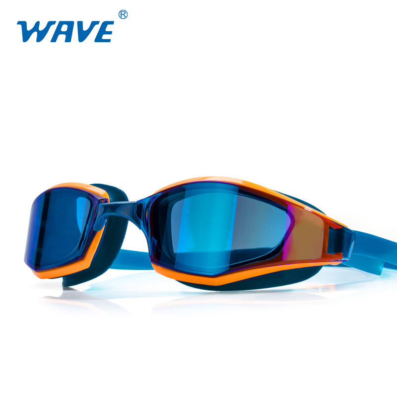 Wave Sport Antifog Silicone Swimming Goggles Adult Pool Glasses