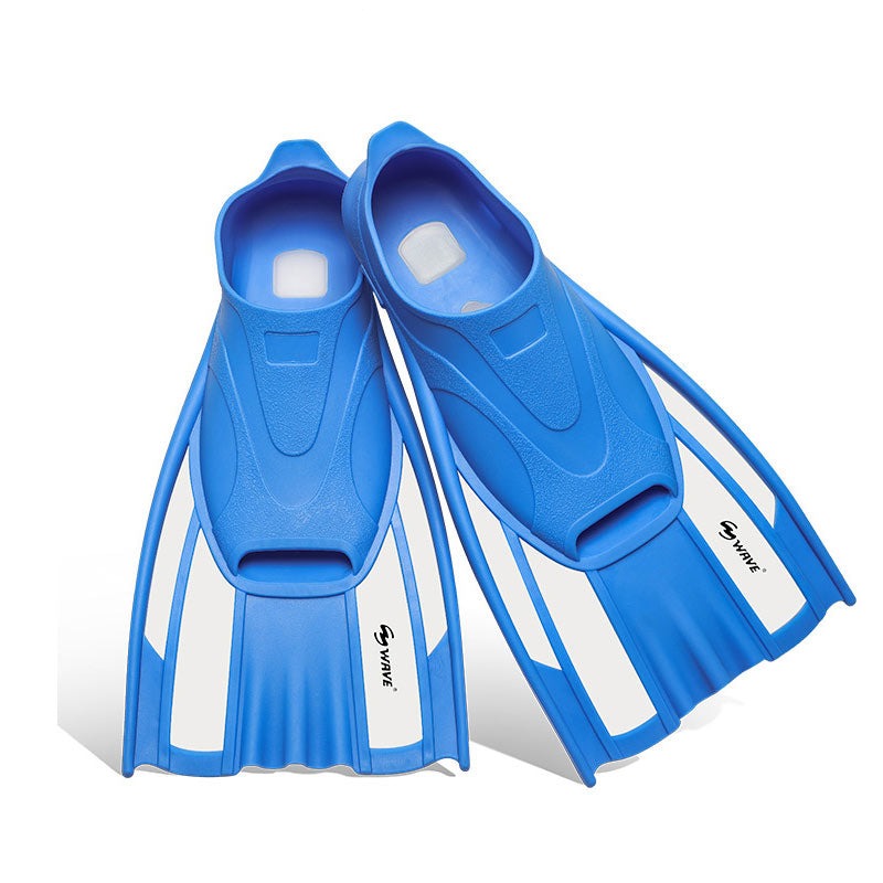 Wave Scuba Snorkeling Diving Fins Adult Kids Flippers Open Heel Pocket