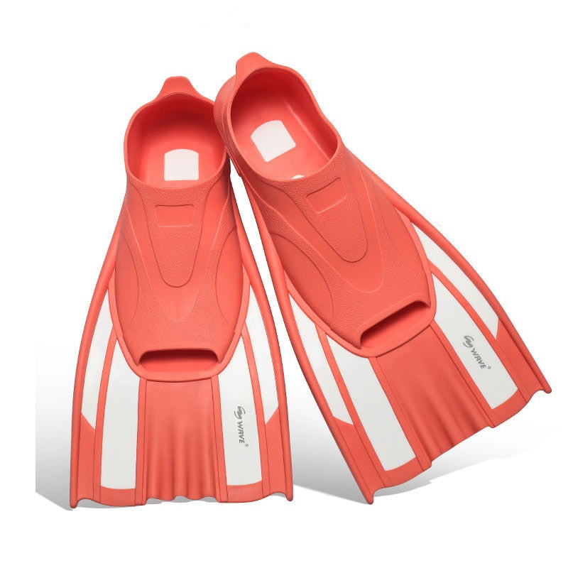 Wave Scuba Snorkeling Diving Fins Adult Kids Flippers Open Heel Pocket