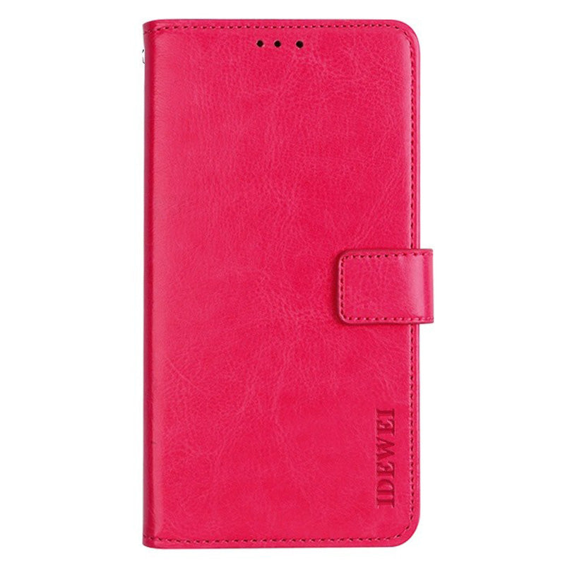 IDEWEI Rose Leather Case Crazy Horse Phone Wallet Stand - For Samsung Galaxy S24