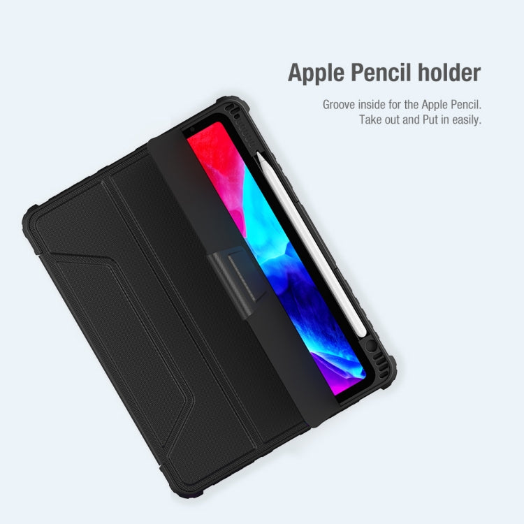 Nillkin Armoured Pro Flip Cover PU Leather Case With Stand & Pen Slot - For iPad Air 10.9